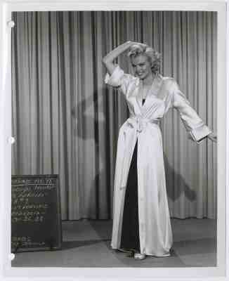 Marilyn Monroe Gentlemen Prefer Blondes Wardrobe Test Photograph Original 1953  