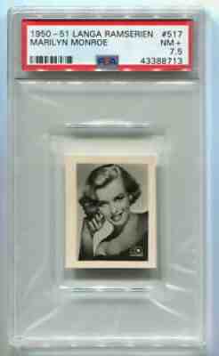 1950-1951 Langa Ramserien 517 Marilyn Monroe RC Rookie Card PSA 7.5 Near Mint+