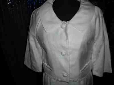 Marilyn Monroe Owned & Worn 60's White linen Suit flower from Sydney Guilaroff