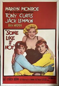 Some Like It Hot | MARILYN MONROE | 1959 movie poster | Linen backed | 1 sheet