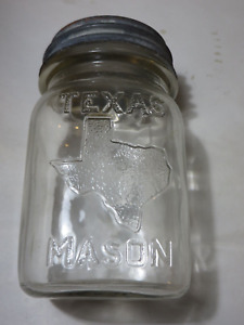 RARE VINTAGE TEXAS MASON JAR PINT