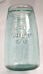 RARE 1870 THE CHIEF QUART MASON JAR