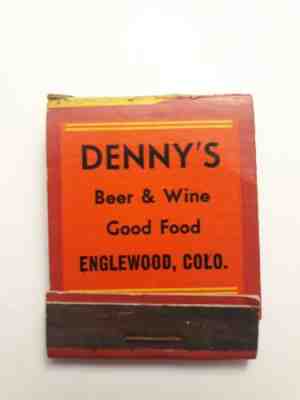 Denny's Wine Hamms Beer Advertising Food Restaurant Englewood Colorado Matchbook