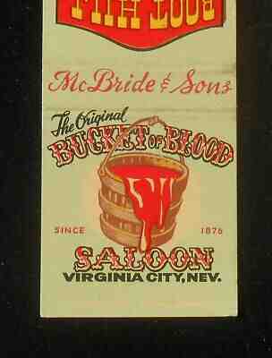 1960s The Original Bucket of Blood Saloon McBride & Sons Herse Virginia City NV