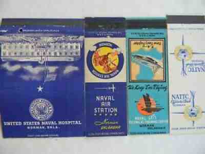 Norman Oklahoma U.S. Navy hospital Naval Air Station training center matchbooks