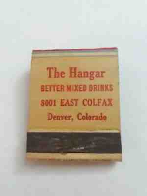 The Hanger Hamms Beer Ad Cocktails Denver Colorado Old Matchbook Matchcover Vtg