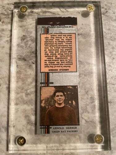 1933 Diamond Matchbook Arnie Herber Green Bay Packers