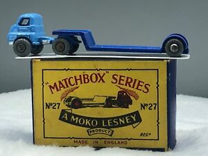 Matchbox No.27A Bedford Low Loader 1956 “RARE”N Mint Genuine In Original Box