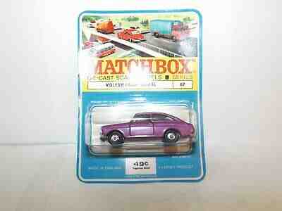 MATCHBOX REG.WHEEL NO.67-B VOLKSWAGEN 1600TL RARE PURPLE BODY CODE 8 MIBLISTER