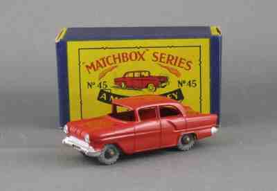 Vintage 1958 Matchbox 45a Vauxhall ULTRA RARE RED Mint & Boxed Original Beauty
