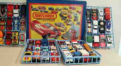 DTE 48 MACAU MATCHBOX SUPERFAST W/1980 COLLECTORS CARRY CASE 4 BLUE PLAST TRAY 