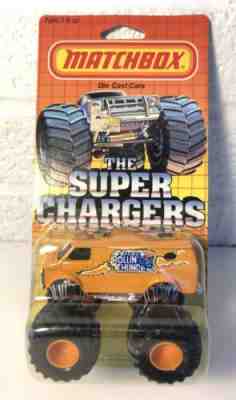 Matchbox Superchargers Rollin’ Thunder Monster Truck Van SC4 New On Sealed Card