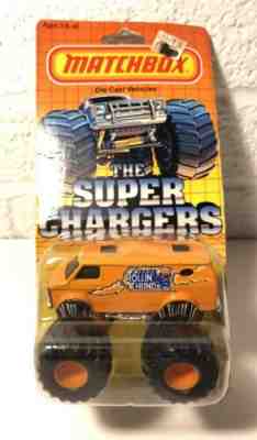 Matchbox Superchargers Rollin’ Thunder Monster Truck Van SC4 New On Sealed Card