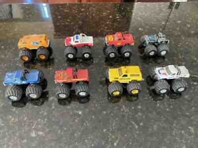 VINTAGE 1985 MATCHBOX SUPERCHARGERS DIECAST MONSTER TRUCKS Lot Of 8.