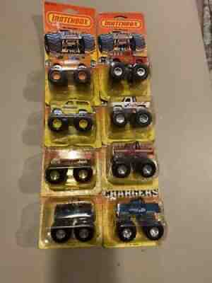 Vintage 1985 Matchbox Superchargers Die Cast Monster Trucks. Lot Of 8
