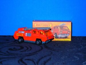 Matchbox Superfast #22 Blaze Buster. Super Rare Silver Ladder!! New Model Box!!