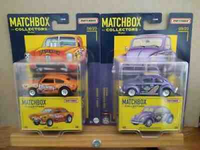 2021 Matchbox Collectors Henry J Gasser & 1962 VW Beetle 2 car lot