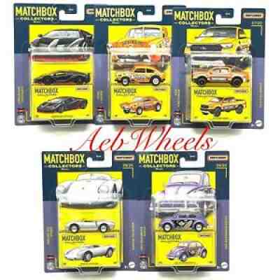 2021 Matchbox Collectors Mix 2 *COMPLETE SET of 5* VW Lamborghini Gasser Porsche