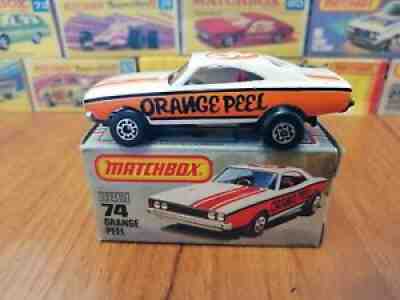 Matchbox Superfast No 74 American Editions Orange Peel Boxed