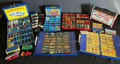 (215+) Massive Vintage Lesney Matchbox Lot w/Cases - Superfast, 1-75, King Size+