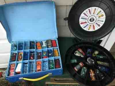 Vintage 1960â??s Hot Wheels Redline + Matchbox Lesney Cars Lot + Cases