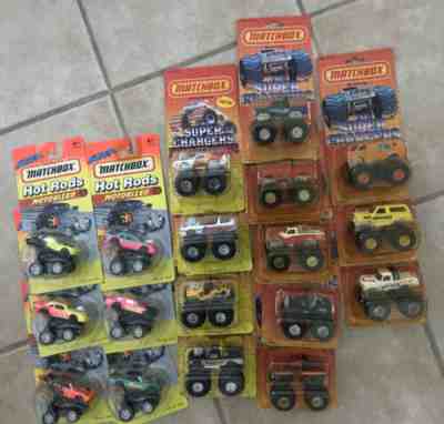 Matchbox Motorized HOT RODS, SUPERCHARGERS and MUD RACERS, complete sets