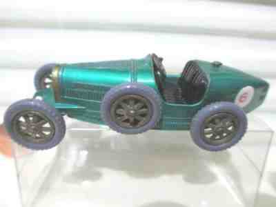 Lesney Matchbox 1961 Models of Yesteryear Y6 1926 Met GREEN BUGATTI GREY Tires