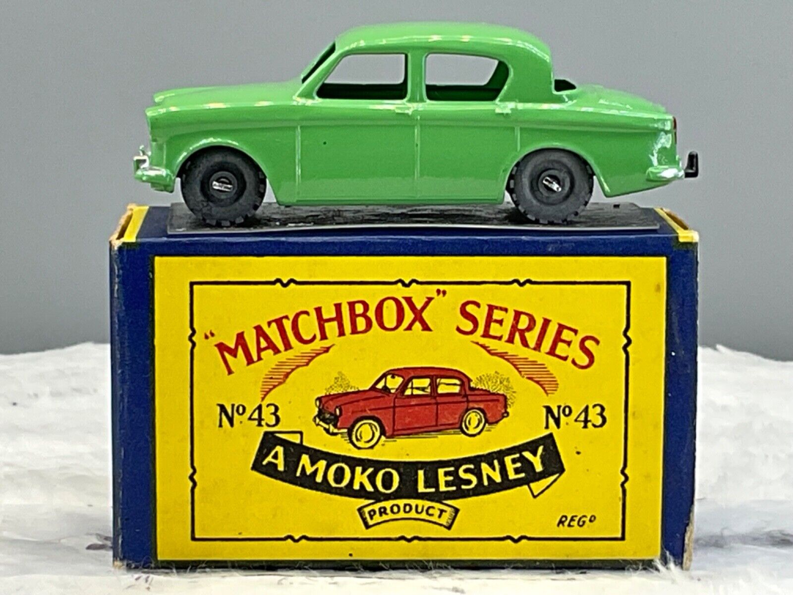 Moko Lesney Matchbox No.43A Hillman Minx ,”CODE 1”Mint Genuine in Orig Box