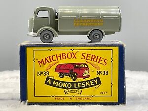 1950’sMoko Matchbox ,SCARCE#38A Karrier Refuse Truck ,Mint,boxed all orig,N.O.S