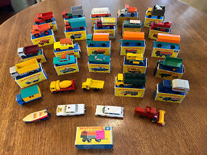 Lot of 29 60's Vintage MATCHBOX LESNEY cars most are near mint with boxes