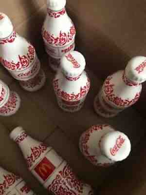 Coca-Cola McDonalds bottles (9 PORCELAIN BOTTLES)