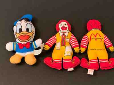 (2)Vintage McDonalds Ronald McDonald Plush Doll 4