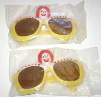 X2 McDonalds Ronald McDonald Sunglasses Happy Meal