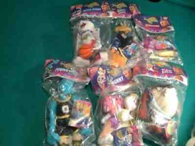 Michael Jordan Space Jam McDonalds plush toys complete set of 6 unopened 1996