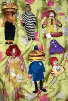 7 Vtg McDonald's REMCO 1976 Action Figures Ronald Mayor McCheese ...