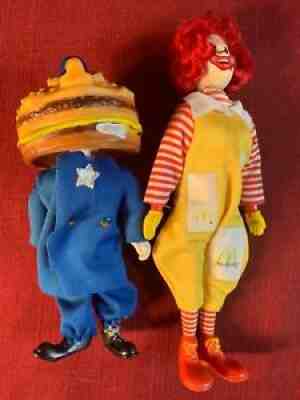 VINTAGE 6 in. REMCO 1976 McDONALDS BIG MAC & RONALD McDONALD