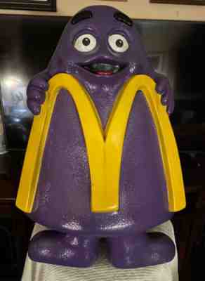 Vintage McDonalds Restaurant Playland Grimace Heavy Character Chair Rare!