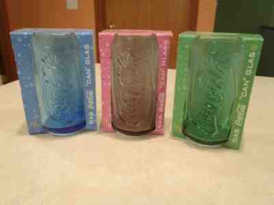 Coca Cola Das Can Glas McDonalds Luminarc 2009 Limited German Blue Green Pink