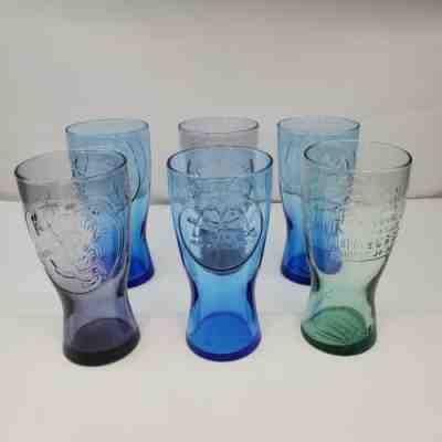 Set Of 6 Mcdonalds VTG Retro Collectors Drink Glasses Tumblers 1948 1961 1955