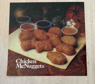 Vintage McDonaldâ??s 1984 Chicken McNuggets Drive-Thru Translite Sign