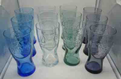 Vintage McDonalds Glasses - 12 Glass Set - 1948 1955 1961 1992 - made in 1992