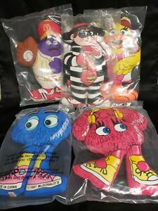 New Unopened Rare Collection McDonalds Stuffed Pillow Mascots Vintage 1987