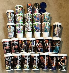 1995 McDonald's sets of NBA+NFL Looney Tunes Cups (23 cups +5 bonus cups)