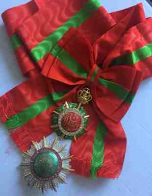 Sultanate of Oman Grand Cross Sash Order of Al-Said Wisam Al-Sa'id Medal Badge
