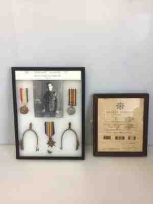 WW1 British Group Medal 1914-1915 Star Trio Royal Scots