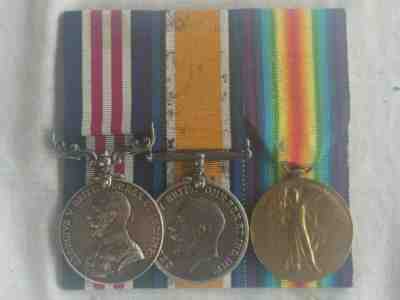 Australian WW1 Military Medal trio. 57/Bn. MM for Villers Bretonneux. Intel Sgt.