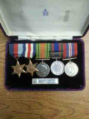 Birks Bar Medal Set 12th Manitoba Dragoons 18th Armd Car Regt Killed Nov 1 1944