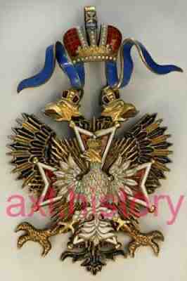 Order of the White Eagle, Albert Keibel, St. Petersburg,1896 Gold