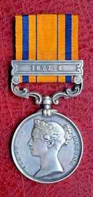 Zulu War Period â?? SA Medal 1880 with Rare 1877- 8 Bar Colesburg Light Horse KOEN