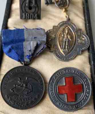 RARE - Civil War Medal, Navy Reverse # 195 MEDAL OF HONOR KNIGHTS TEMPLAR Bundle